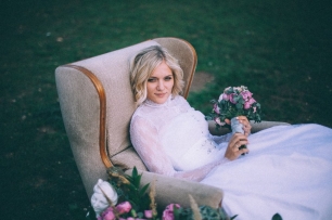 Утро невесты на природе