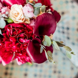 Свадьба в цвете марсала