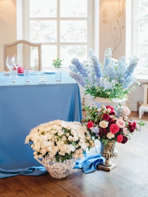 Оформление стола молодоженов