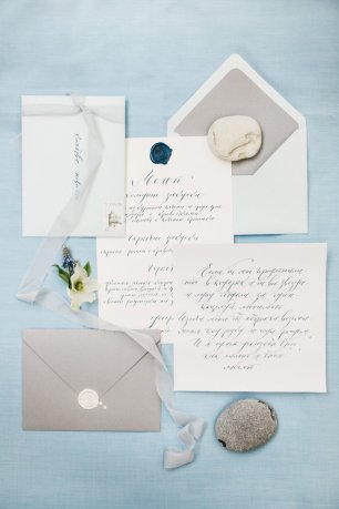 Восхитительный и нежный набор свадебной полиграфии ручной работы