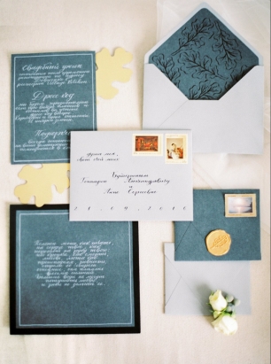 Роскошная свадебная полиграфия ручной работы