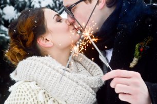 Бенгальские огни на фотосессии