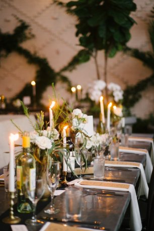 Оформление свадебного стола