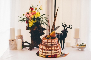 Оформление торт-стола для свадьбы в бохо-стиле