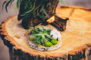 Оформление выездной регистрации в бохо-стиле