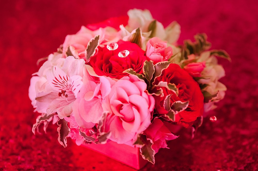 Цветочная подушечка для колец