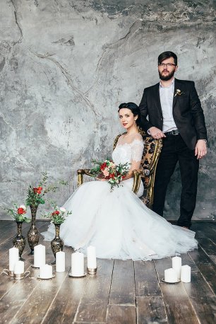 Фотосессия в студии. Жених и невеста