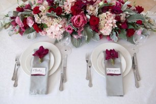 Оформление свадебного стола