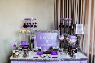 Сладкий стол в сиреневых тонах
