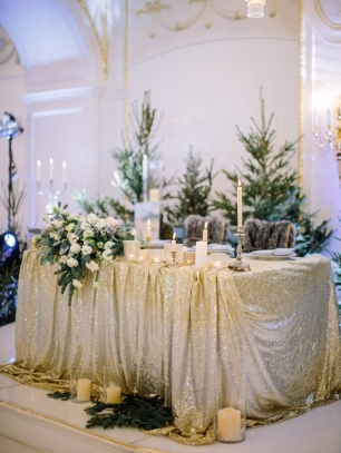 Зимняя свадьба, декор