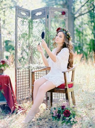 Утро невесты в таинственном лесу