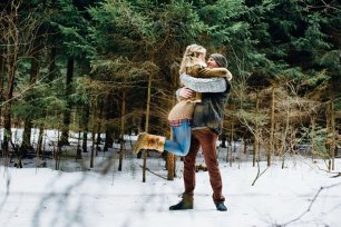 Теплые объятья зимой