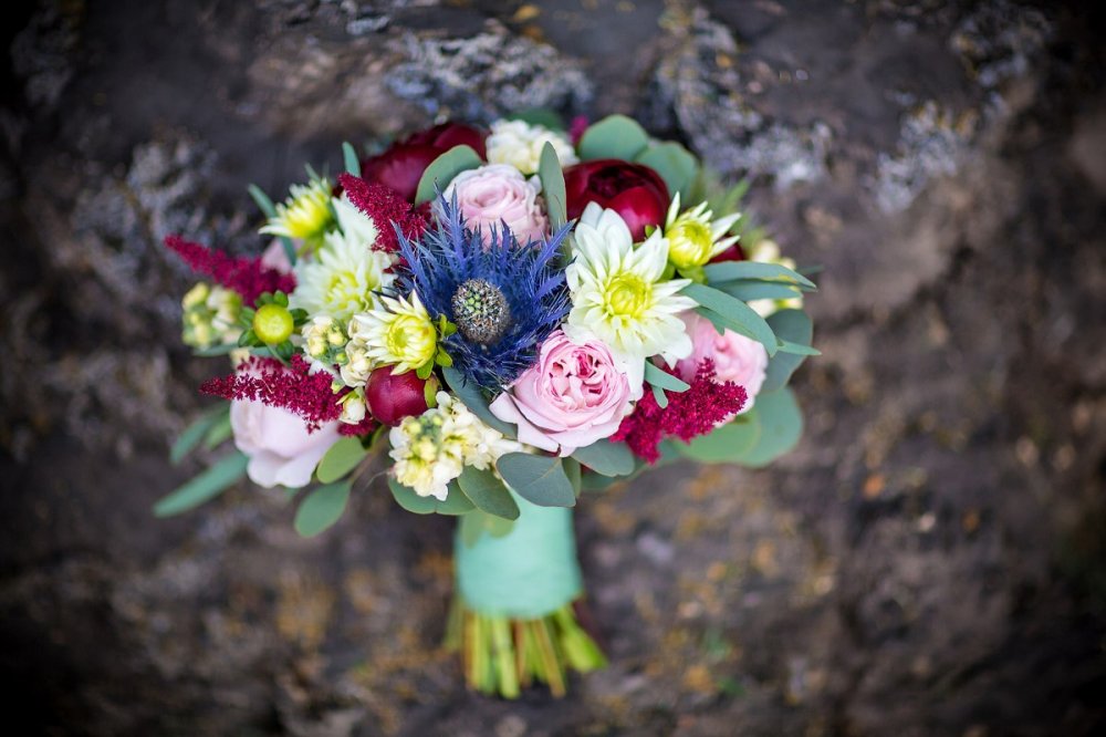 Букет невесты на свадьбе в стиле "Бохо"