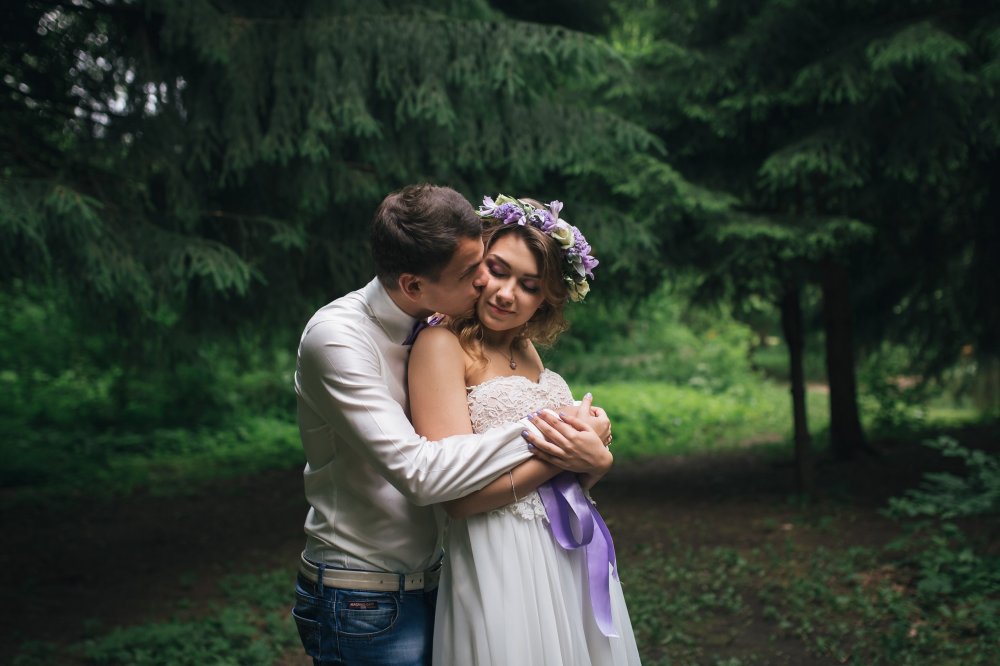 In a lilac boat - love story Лёня и Вика