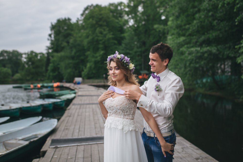 In a lilac boat - love story Лёня и Вика