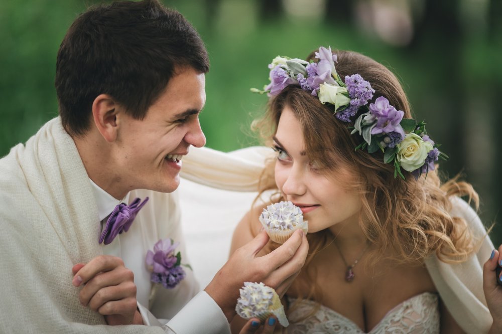 In a lilac boat - love story Лёня и Вика