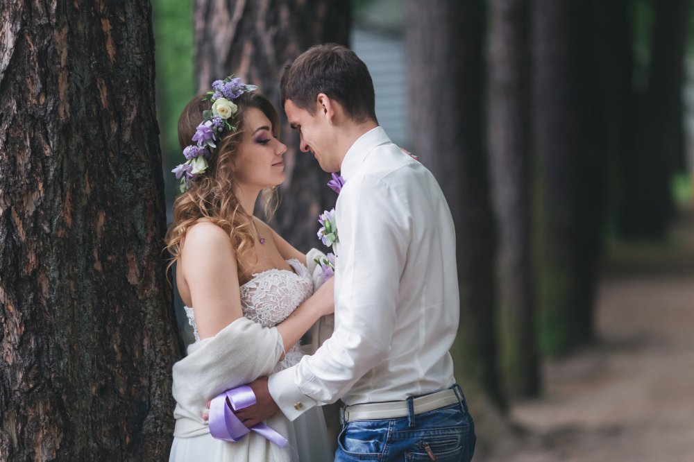 In a lilac boat - love story Лёня и Вика