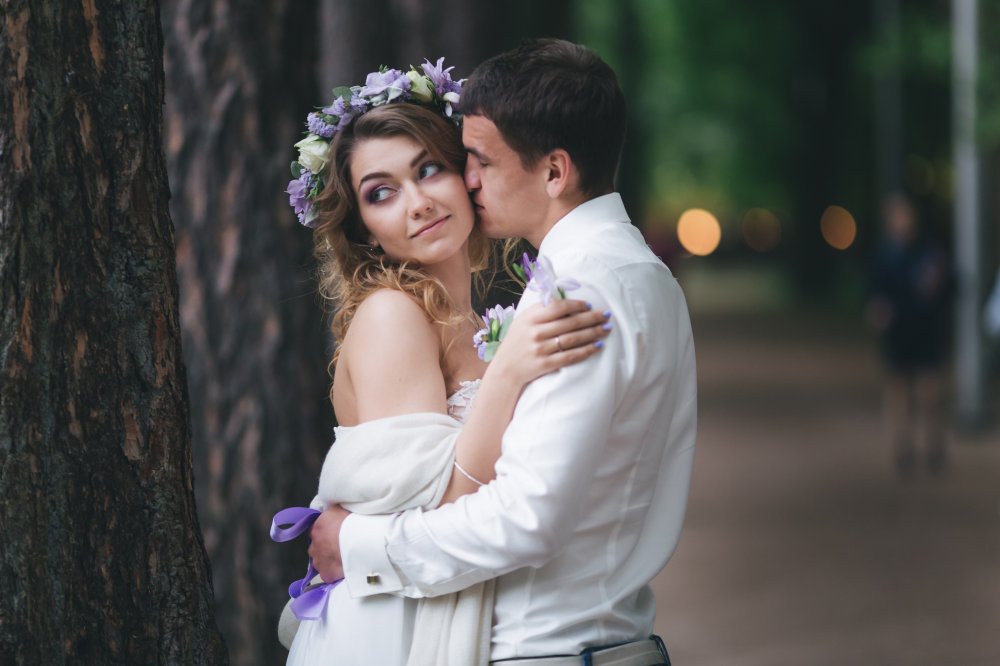 In a lilac boat - love story Лёня и Вика