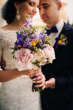 Букет невесты оригинальной формы