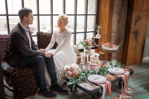 Оформление зоны в стиле индастриал