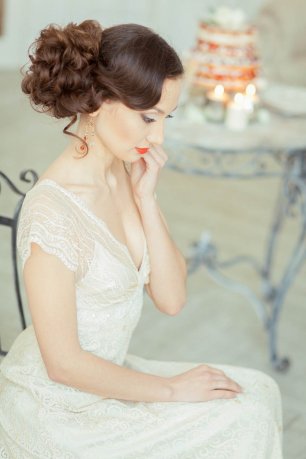 прическа невесты