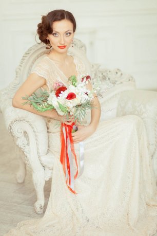 Винтажный образ невесты
