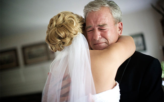 свадебный снимок родители