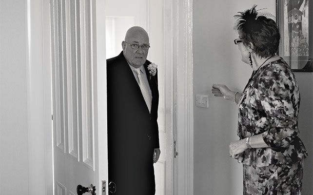 свадебный снимок родители