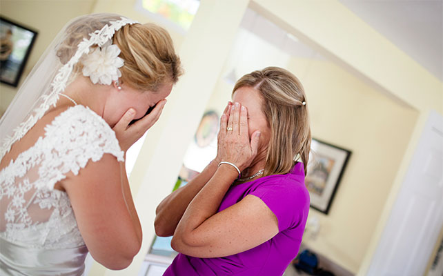 свадебный снимок родители