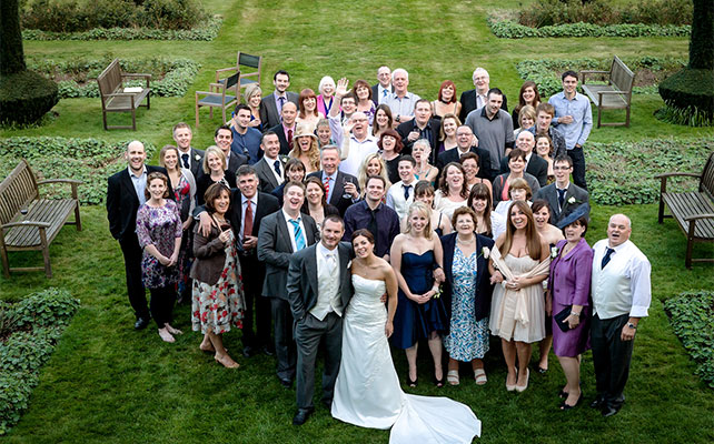 свадебный снимок групповой