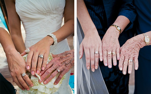 свадебный снимок 3 поколения