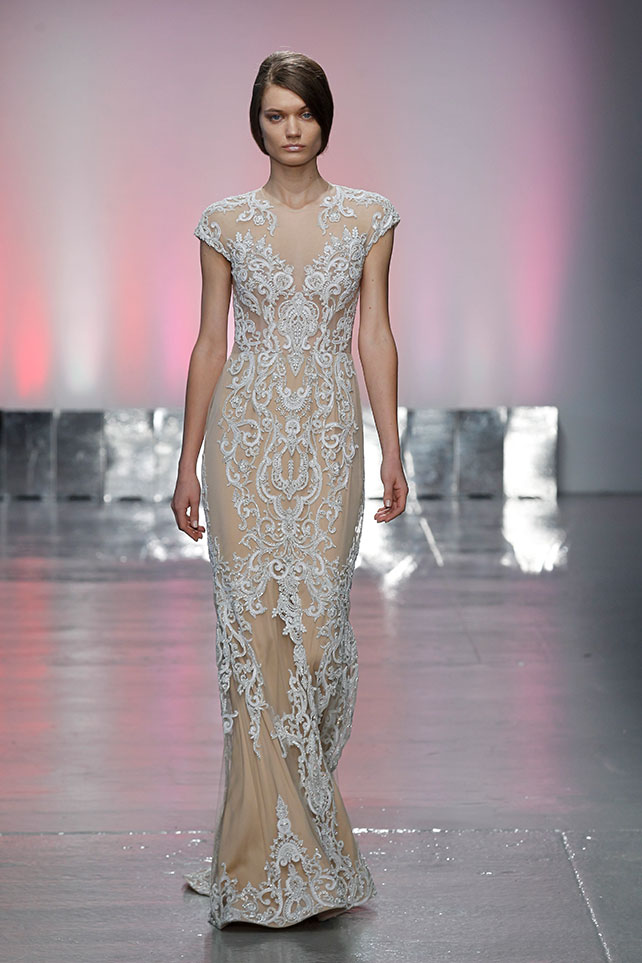 свадебные платья телесного цвета