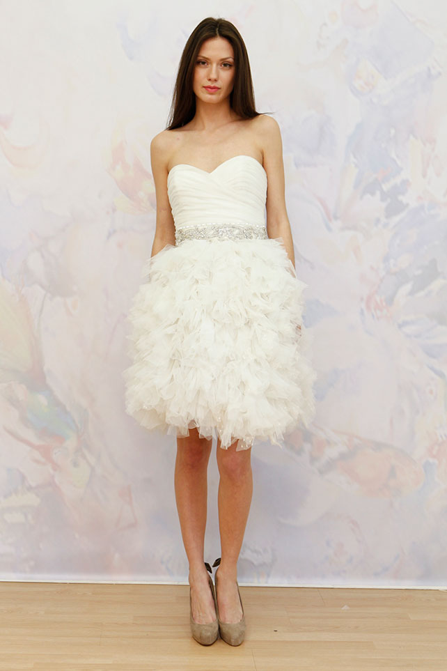 короткие свадебные платья