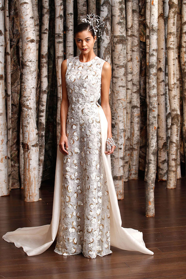 свадебные платья с цветами