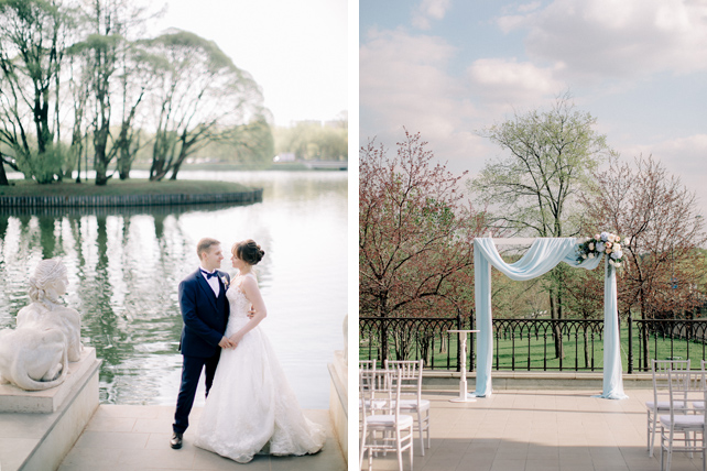 свадьба в Царицыно, свадебная церемония под открытым небом