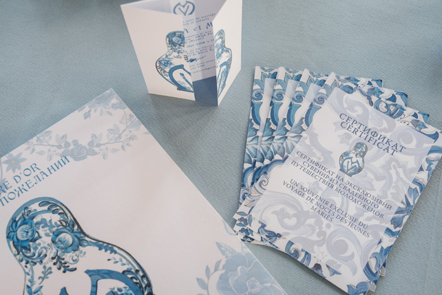 зал Пантеон в Царицыно, свадебная полиграфия