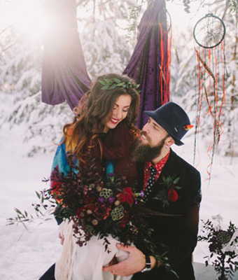 10 самых красивых зимних свадеб и фотопроектов 