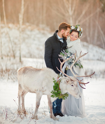 10 самых красивых зимних свадеб и фотопроектов 
