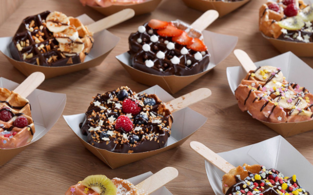 идеи для летнего свадебного меню, вафельный бар на свадьбе