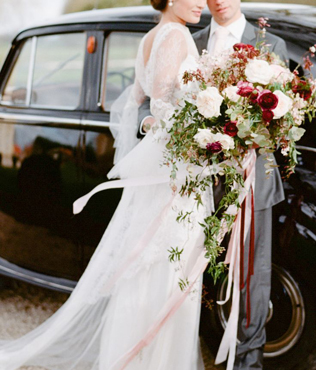 декор осенней свадьбы, осенний букет невесты