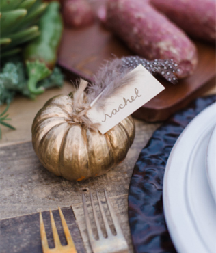 декор осенней свадьбы, тыква в декоре стола на свадьбе