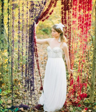 декор осенней свадьбы, осенняя свадебная арка