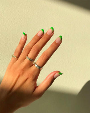  модный маникюр 2021, французский маникюр для невесты