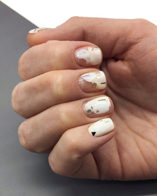 модный маникюр 2021, креативный маникюр для невесты 