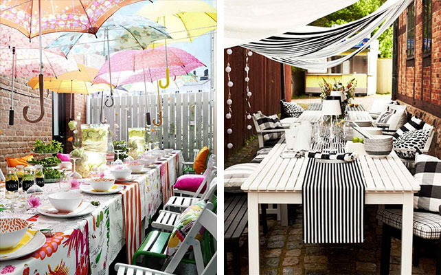 ткани IKEA в декоре свадьбы