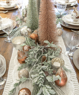 вязаная свадьба, вязаный раннер на стол 