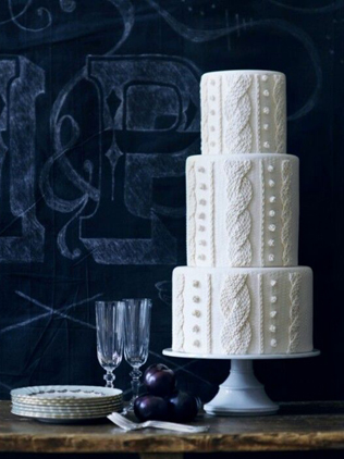 вязаная свадьба, “вязаный” свадебный торт 