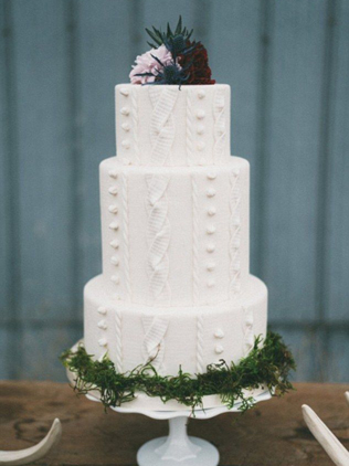 вязаная свадьба, “вязаный” свадебный торт 