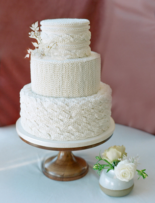 вязаная свадьба, “вязаный” свадебный торт 