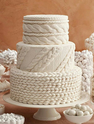 вязаная свадьба, “вязаный” свадебный торт 